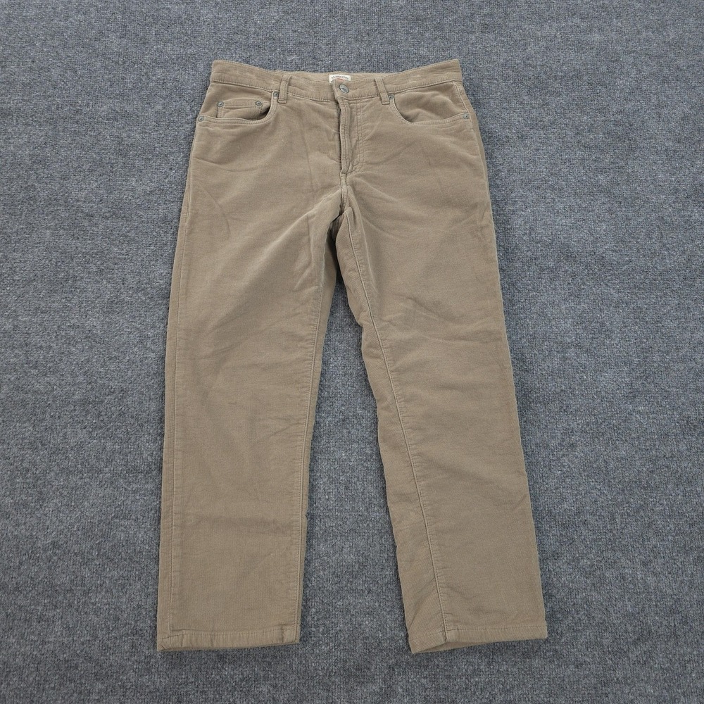 Faherty Pants Mens 30x26 Beige Barley 5 Pckt Cord Corduroy Stretch Preppy